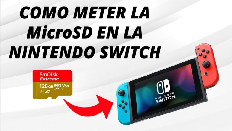 Ubicación de la tarjeta micro SD en Nintendo Switch